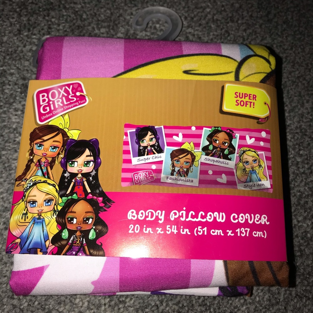 Brand New Boxy Girls Body Pillow Cover 20”x54”